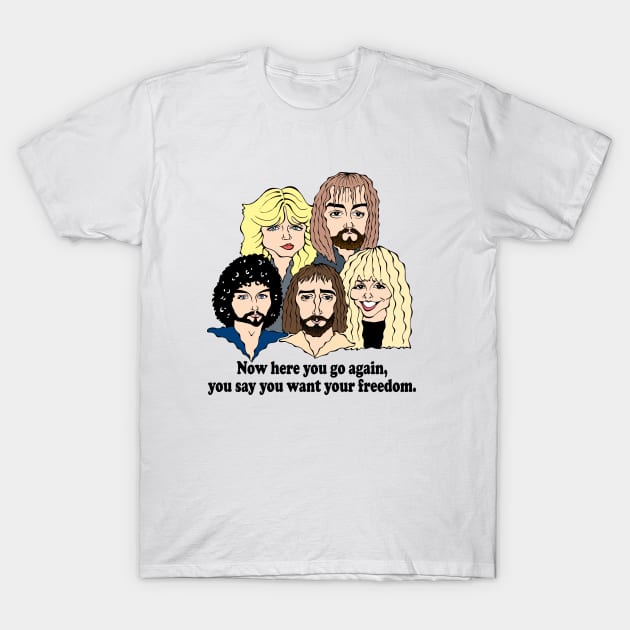 FLEETWOOD MAC FAN ART!! T-Shirt by cartoonistguy